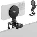 NEEWER Continuity Camera Mount for Desktop Monitor, Magnetic Tri Fold Desk Phone Webcam Holder with Arca Type Base, Compatible with MagSafe iPhone iMac Apple TV 4K Desktop Mac Laptop Samsung, SP08