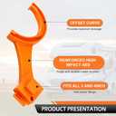 2PCS RV Sewer Hose Wrench, Multi-purpose Single-head Tool for Easy Connection & Disconnection, Non-destructive & Labor-saving Tool, Suitable for Most Cars & RVs (Orange)