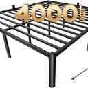 PRAISUN 4000LBS King Bed Frame with Charging Station, 18 inch Bedframe