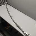 Moen Curved Adjustable Spring Tension No Drill Shower Curtain Rod for Bathroom, Brushed Nickel Finish, CSR2172BN