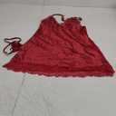 Avidlove Women Lingerie Satin Lace Chemise Nightgown Sexy Full Slips Sleepwear S-4XL (Medium, 1red)