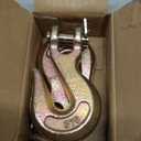 2Pcs 3/8 Inch Clevis Grab Hooks Grade 70 Chain Hook 7500 Lbs Working Load Limit for Trailer Truck Transport