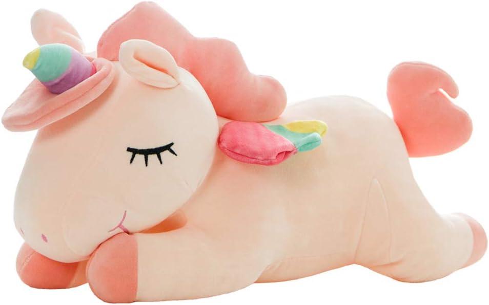 hitoshe Unicorn Stuffed Animals, Soft Unicorn Plush Hugging Pillow Toy Gifts for Kids (Pink, 12 in)
