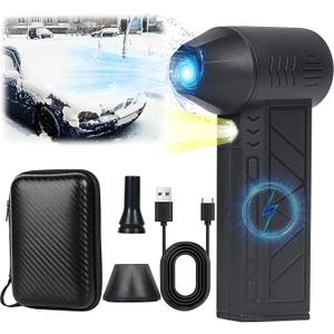 Snow Whiz Turbo Blower,Snow Whiz Turbo Blower with Led,Mini Turbo Snow Blower for Car,3 Gear Adjustable Super Power Turbo Breeze Electric Blow,Snow Remover for Cars,Home,Keyboard,Computer