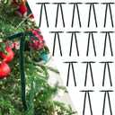 5'' Green Bow with Long Tail, 24 Pieces Velvet Christmas Bows for Wreaths Already Made, Premade Pretied Bows for Treat Bags, Christmas Tree, Gift Wrapping, Party Favor, Crafts, Wedding