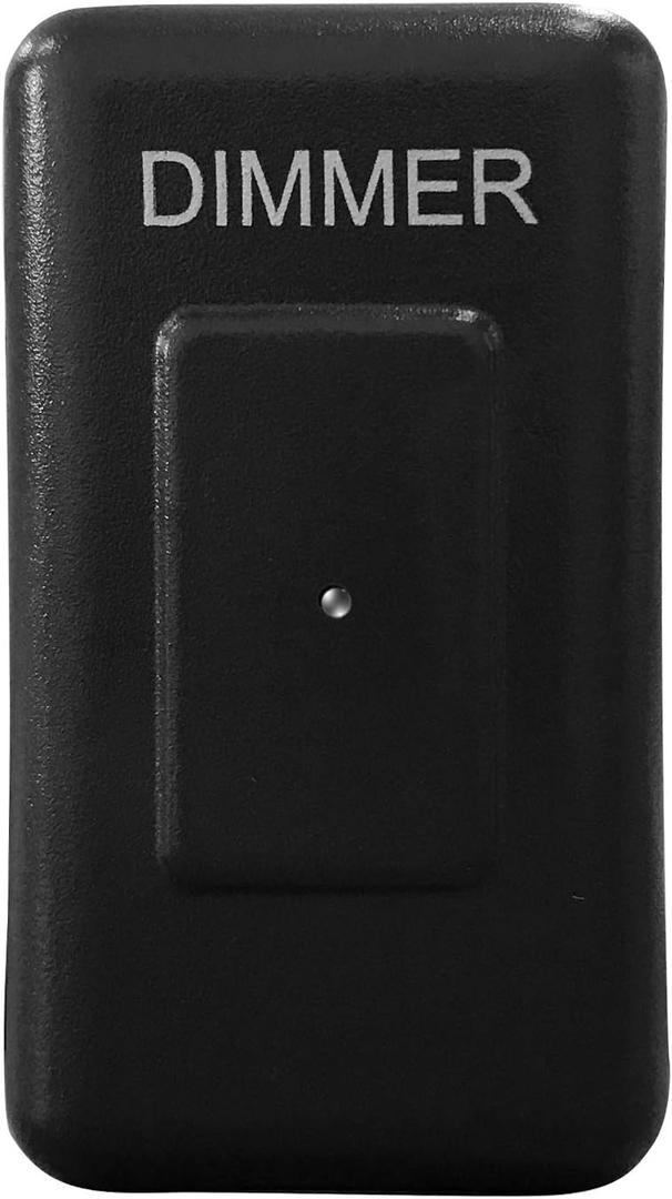 Facon 12Volt DC Touch Dimmer Switch with Indicator Light ON, 50W Max, PWM Wall Mount Dimmer Switch, Use with 12V LED Lights, Incandescent and Halogen Bulbs for RV, Camper, Marine, and Strip Lights