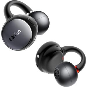 EarFun Clip Open Ear Earbuds, Wireless Clip On Headphones, Adaptive Comfort with Secure Fit, Bluetooth 6.0, LDAC, Hi-Res Audio, 2 Mics AI ENC Call, 40H Playtime, Earbuds for Sports, Running, Workout (Silver Grey)