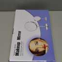 Gold Makup Mirror with Lights, 10X Magnifying Lighted Vanity Mirror, 8 Inches 360 Swivel Two-Sided Tabletop Mirror Gold Finish