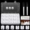 800 Pcs Clothes Hanger Size Markers DIY Blank Plastic Hanger Sizes Tags Marker with Storage Box Mark Pen for Wire Hangers