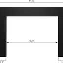 41.9" W x 29.5" H Trim Kit Just Designed for Velaychimney 33" W x 24.7" H Electric Fireplace Insert (Model: B09WVHH1VB), Black, Trim for 33"W X 25"H