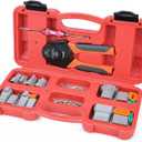 iCrimp PC-IWD16 Deutsch Crimping Tool Kit with Deutsch Crimper for AWG 14-18 Solid Contacts, DT Connectors in 2,3,4,6,8 and 12 Pin Configurations, 105 Pieces Automotive Electrical Wiring Tool Kit