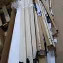 HOMCOM Queen Size Bed Frame with Upholstered Headboard, Platform Bed Frame with Wooden Slats, No Box Spring Needed, Easy Assembly, Natural (Oka)