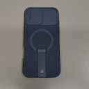 SURITCH for iPhone 16 Plus Case with Magnetic Camera Slide Cover and Adjustable Kickstand, Compatible with MagSafe, Shockproof Bumper Case Slim Protective Cover for iPhone 16 Plus 6.7 Inch, Blue