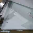 Shower Door,56-60" W x 76" H Frameless Shower Door, Double Sliding Glass with 3/8" (10mm) Clear SGCC Tempered, Roller Disc System, 304 Stainless Steel. (Brushed Nickel, 56-60" Wx76 H Double Sliding)