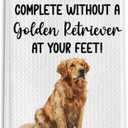 Golden Retriever Gifts Kitchen Towels for Dog Lover, Dog Gifts Decorative Towels for Bar Kitchen Bathroom
