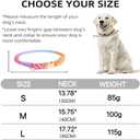 Quick Release Braided Cotton Dog Collar-Handmade Soft Rope Collar with Easy Snap Buckle for Small Medium Large Dogs(Macaron,L)