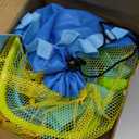 Sloosh Beach Sand Toys Set - Dump Truck Car Toy with Sand Molds for Toddlers Outdoor Play, Collapsible Foldable Buckets Mesh Bag Shovels Castle Animal Mold Sets, Kids Ages Sandbox Toys (Animals)