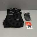 ZELUS Weighted Vest, 6lb/ 8lb/ 12lb/ 16lb/ 20lb/ 25lb/ 30lb Weight Vest with Reflective Stripe for Workout, Strength Training, Running, Fitness, Muscle Building, Weight Loss, Weightlifting, Black (30 lb)