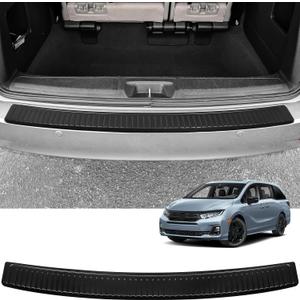 YOJOJOCO Rear Bumper Protector Compatible with Honda Odyssey 2018-2025 2026 Accessories ABS Material Black Rear Bumper Guard Trunk Sill Protector