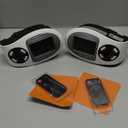 GiveBest 450 Watt Space Heater with LED Display, Wall Outlet Electric Heater with Thermostat and Timer for Home Office Bathroom Indoor Use, Small Plug in Heater, 2PC