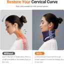 Ergonomic Neck Brace for Neck Pain and Support, Throat-friendly V-shape Cervical Collar with Dual Memory Foam for Comfort and Cervical Spine Pressure Relief, Vertebrae Stability (14.0" - 16.1")