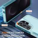 for Samsung Galaxy S26 Ultra Case with Screen Protector+Camera Lens Cover,Military Grade Heavy Duty Shockproof Phone Cover with Wrist Lanyard Strap for Samsung S26Ultra,Mint Green