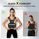 Adjustable Weighted Vest PACEARTH Ironsand Weight Vest with Six 2-lb Adjustable Weights, 20-32 lbs Total, Big Zipper Pouch, Home Workout Weight Vest for Men and Women in Cardio and Strength Training