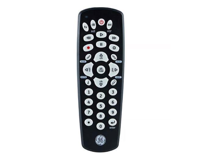 GE Universal Remote Control for Samsung, Vizio, LG, Sony, Sharp, Roku, Apple TV, TCL, Panasonic, Smart TVs, Streaming Players, Blu-ray, DVD, 4-Device, Silver, 33709 2 Pack