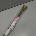 BRIOFOX Industrial Shower Curtain Rod - 2-in-1 Design Tension Curtain Rod - Never Rust Non-Slip 43 to 72 Inch Metal Steel, Gold Window Curtain Rod