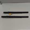 LSK Folding Shelf Brackets, 18 Inch Heavy Duty Collapsible Shelf Bracket, Wall Mounted L Table Hinges Brackets for Bench Table, Space Saving DIY Black Bracket, Max Load 220LBS, Pack of 2