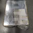 ANDY STAR Brushed Gold Mirror 40''X30'', Gold Bathroom Mirror Rounded Rectangle in SUS304 Anti-Rust Tube Metal Frame, Wall Mounted Horizontal/Vertical 1 Deep (Brass)