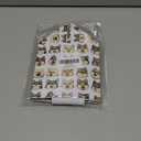 Cute Animal Puppy Pattern Tissue Box Cover Square Waterproof PVC Tissue Holder Leather Facial Paper Organizer Dispenser for Home Office Bathroom Car Tabletop Nightstand Vanity