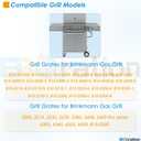 19" x 12 1/2" Cooking Grid for Brinkmann 810-2310-0, 810-2310-1, Cast Iron Cooking Grates for Charbroil Grill Grates Brinkmann Grill Replacement Parts for Charmglow