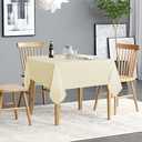 American Greetings 54" x 84" Table Cover, Beige