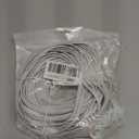 Cat 6 Ethernet Cable 150 ft White, Flat Cat6 Internet Network Cable, High Speed 10Gbps Computer Cord with 35 Clips & 4 Straps, RJ45 LAN Patch Cord for Outdoor, Indoor, Modem, Router, PS4/5