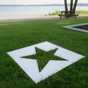 Cinnvoice 30 x 30inch Large Star Stencil Reusable Plastic for Yard, Walls, Fabric, Canvas, Flag, DIY Crafts and Independence Day Project
