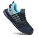 Steel Toe Shoes for Men and Women Comfortable Lightweight Work Safety Shoes Puncture Proof Slip Resistant Indestructible Sneakers Construction Work Utility Shoes (Blue, M12.5)