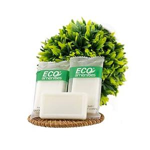 ECO amenities Travel Size Bar Soap - 50 PACK, 0.5 oz Mini Soap Bars, Hotel Soap Bars, Travel Size Toiletries - Individually Wrapped Bulk Soap Bar, Small Hotel Soaps for BNBs, VRBO, Inns and Hotels