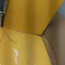 Basic Beyond Outdoor Chair Cushions Set of 6, Square Corner Outdoor Cushions for Patio Furniture, Water Resistant Patio Chair Cushions with 2 Ties, 18.5x16x3, Yellow Color