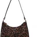 Leather Wristlet Clutch, Leopard Print Purse Leopard Handbags For Women, Handbags Ladies Chic Shoulder Bags With Zipper Closure For Women.