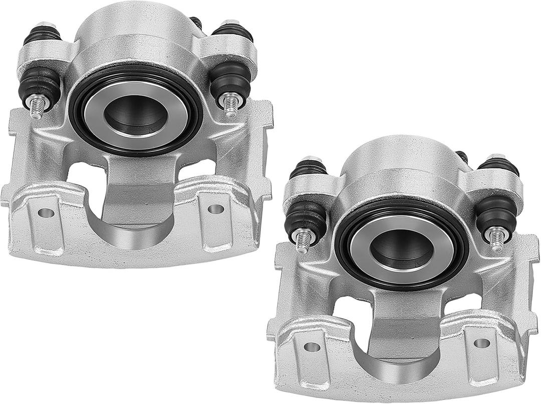 Front Disc Brake Caliper Assembly Fit for Jeep Wrangler 1990-2006 | Fit for Cherokee 1990-2001, Grand Cherokee 1993-1998, Comanche 1990-1992, Front Driver and Passenger Side, 18-B4339, 18-B4340