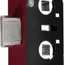 2 Point Bolt Mortise Lock Body, Pella Storm Door Lock Replacement, 2-1/ 2" Handle PZ, Red