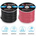 14 Gauge Marine Wire 14 AWG Marine Grade Wire Include 14 Gauge 30FT Red & 30FT Black,14AWG Oxygen-Free Tinned Copper Electrical Cable for Automotive Boat Outdoor RV Camper