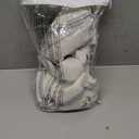 DriftAway Kitchen Curtains Striped Tier Linen Short Curtains Pinstripe Cafe Curtains 24 Inch Length for Living Room Bathroom Chris Farmhouse Rustic Curtains Rod Pocket 2 Panels Gray