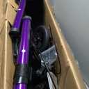 Heavy Duty Rollator Walker for Seniors with Seat, Foldable 2 in 1 Rolling Walkers Wheelchair Combo for Adult, All Terrain Wheels, Adjustable Transport Chair with Brake, 450 lb. Weight Capacity, Purple