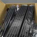 SORCEDAS Portable Wardrobe Closet Storage Organizer Metal Hanging Rack Non-Woven Fabric 34 Inch Black