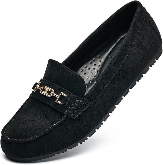 DeYashopin Women's Loafer Shoes Leisure Slip On Work Shoes Comfort Walking Flats, Size 9,5
