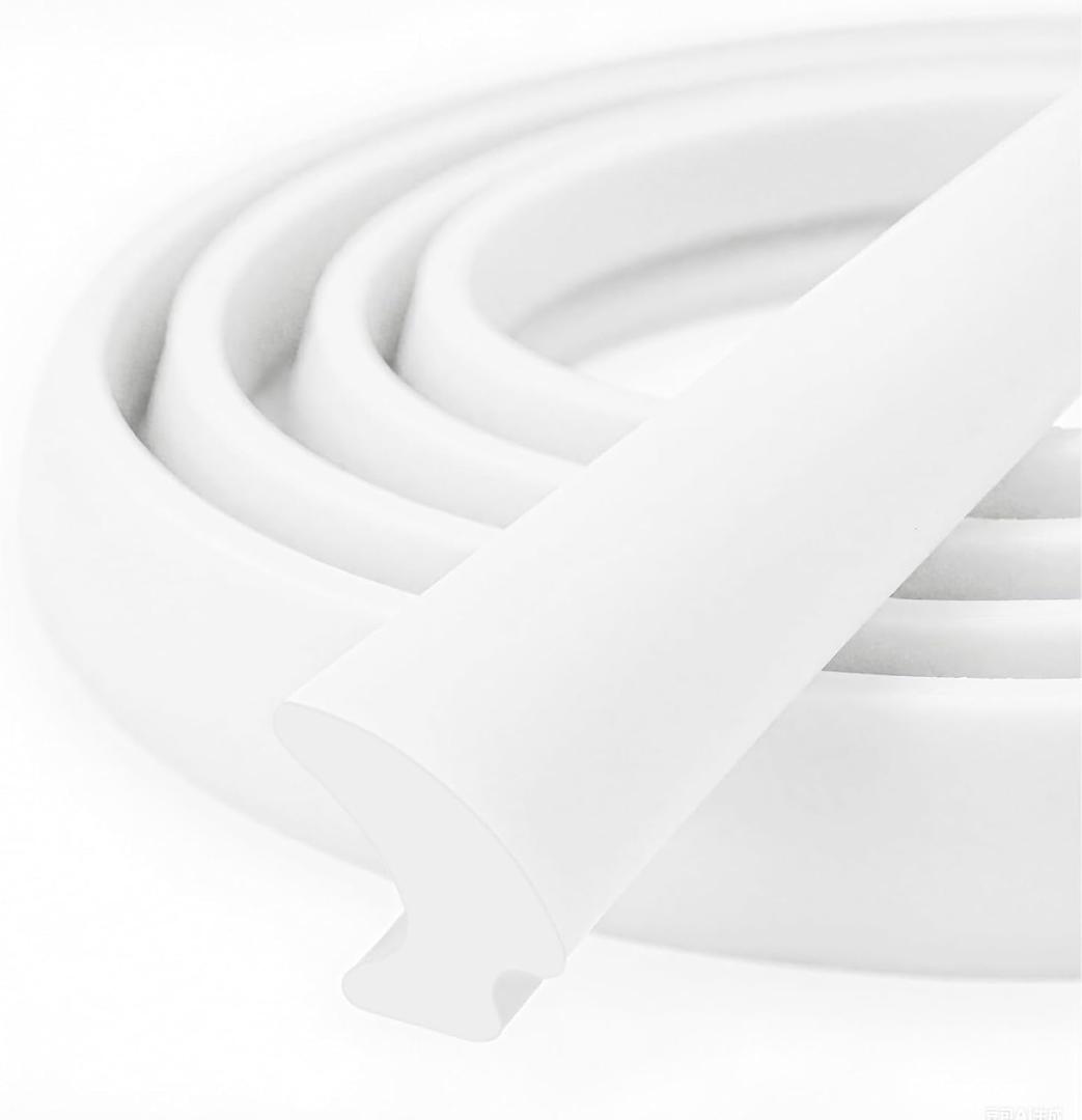 White RV Window Seal, W: 1/4" x H: 1/2" Rubber Window Gasket, RV Window Weather Stripping for Boat, Vehicle, Home Application and More, 20Feet