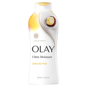 Olay Body Wash for Women, Ultra Moisture, 24hr Moisturizing, Hydrating & Refreshing, B3 Vitamin Complex, Free of Parabens & Phthalates, For All Skin Types, Shea Butter Scent, 22 fl oz