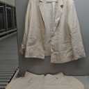 KIRUNDO Women Suits 2 Piece Set Business Casual Dressy Oversized Blazer Jacket and Wide Leg Dress Pantsuits Formal Outfits (XX-Large, Beige)